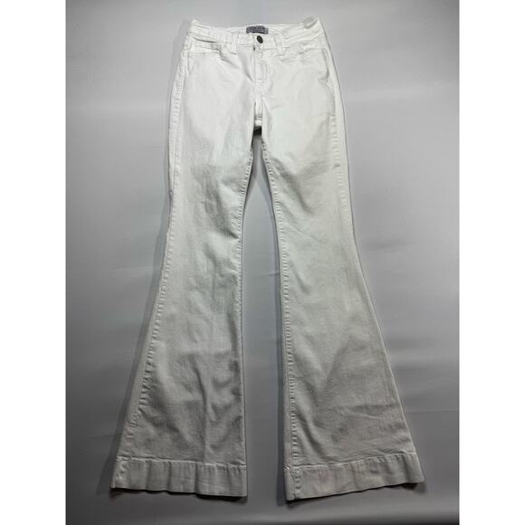Judy Blue Women's Flare Leg White Stretch Denim Jeans - Size 7/28 (27x32.5) - Picture 1 of 4